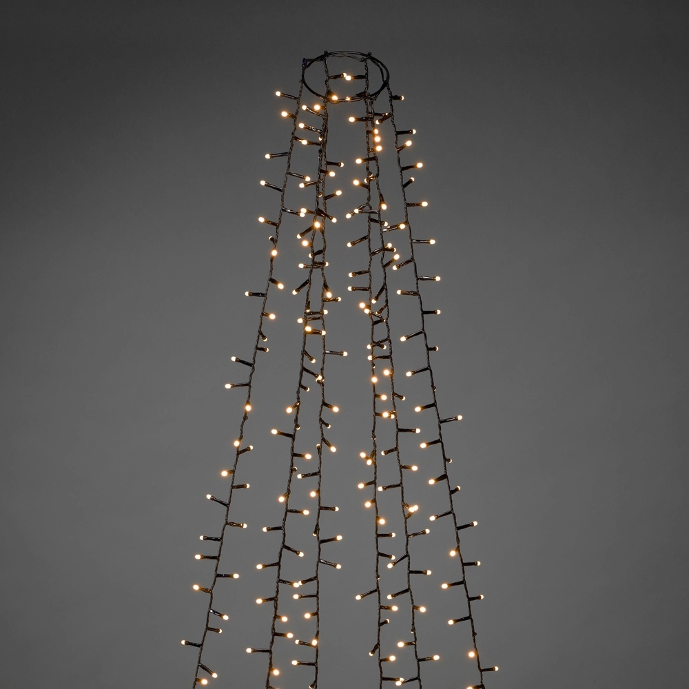 Verlichtingset 240cm - 6x 110 led - 2100K frosted voor kerstboom