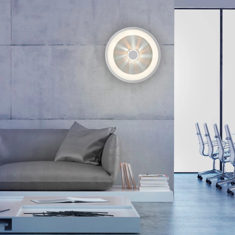 Ronde plafondlamp Vertigo wit Ø 46,5cm Just Light 4043689994709