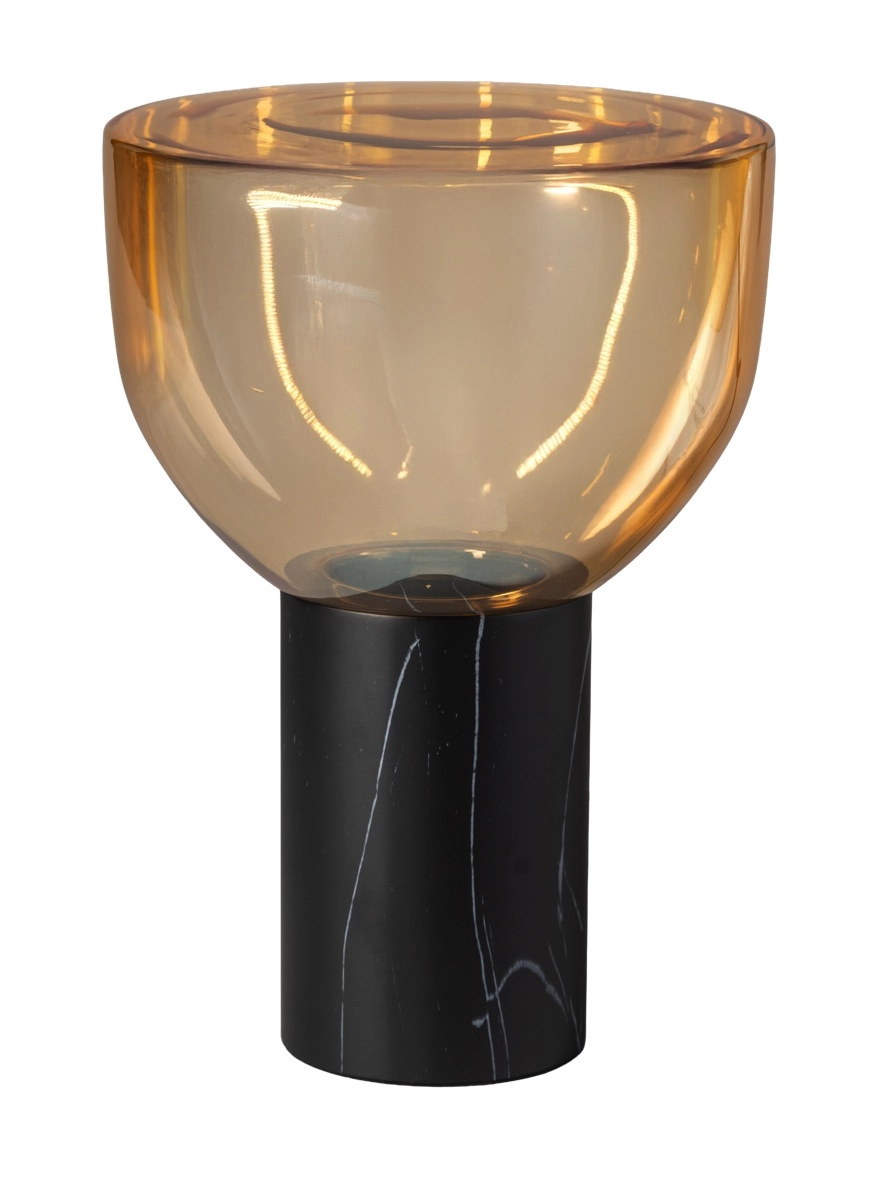 Glazen tafellamp Lana 45cm - marmerlook