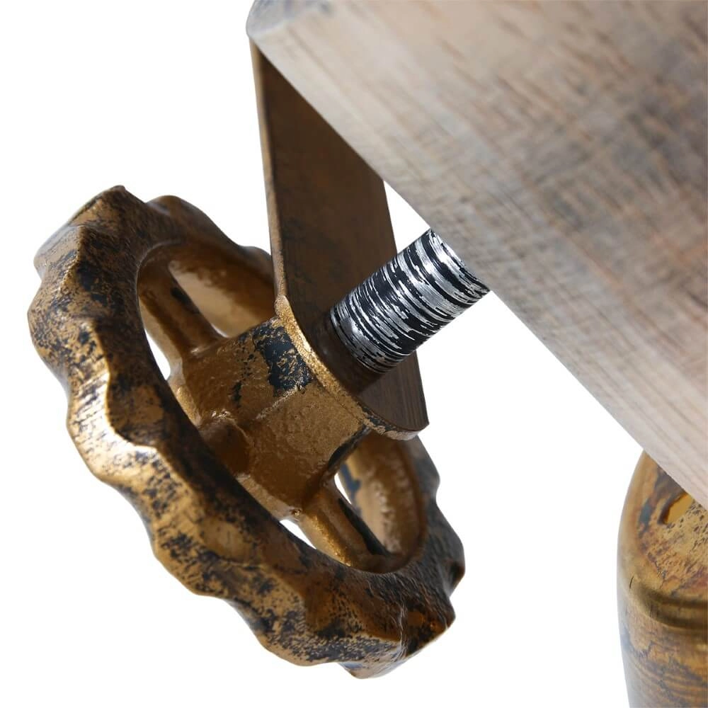 Dubbele opbouwspot Gearwood industrieel Steinhauer 8712746135039