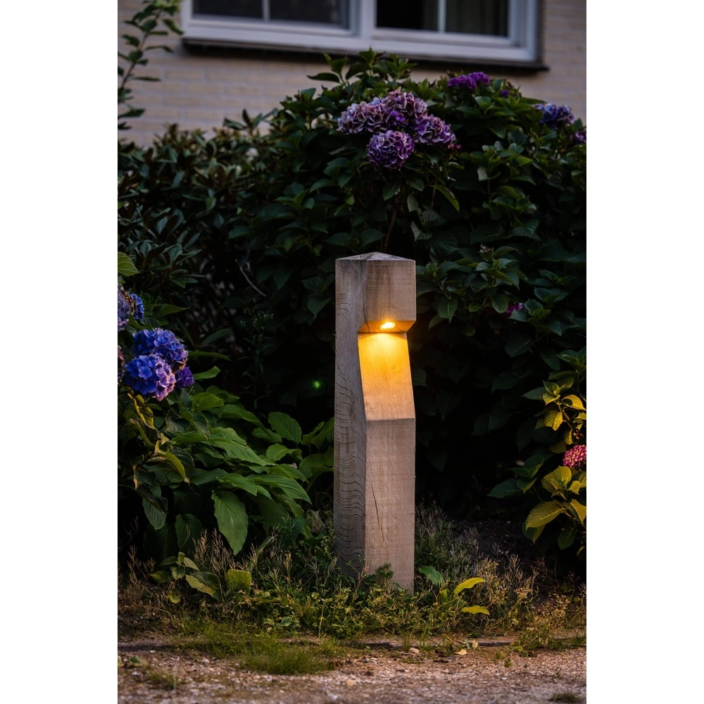 Houten padverlichting Eye 100 Accoya - 10x10x90cm - 2700K Timberlab 8716803513754