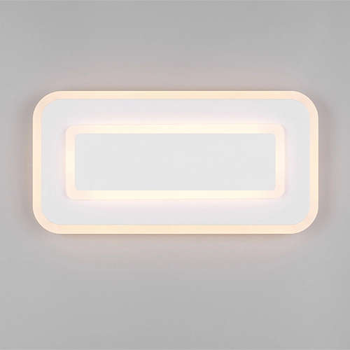 Moderne plafondlamp Riva wit 40cm Trio 4017807682939