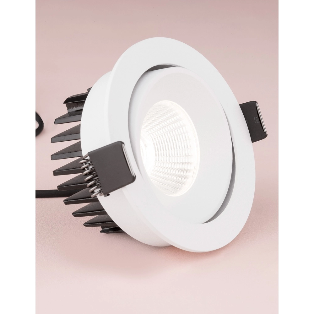Witte inbouwspot Blade Ø 9cm richtbaar
