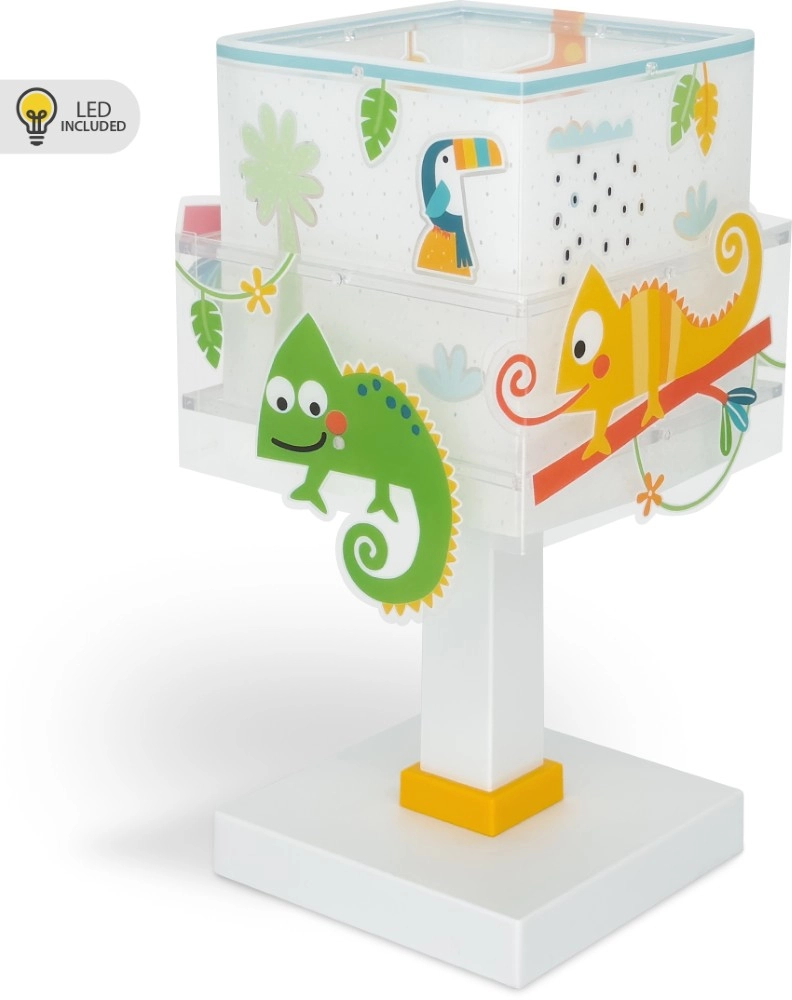 Tafellampje Happy Jungle glow in the dark