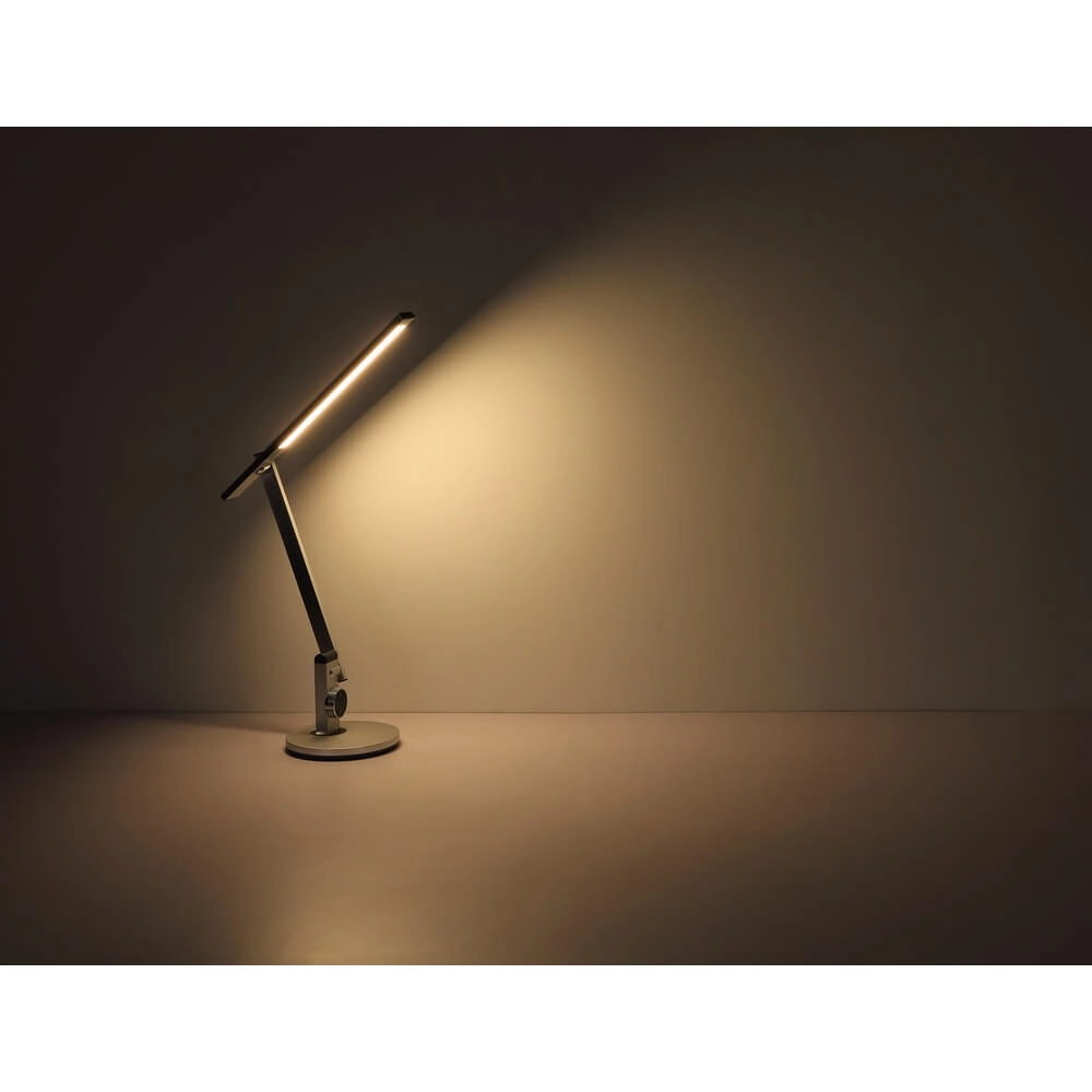 Bureaulamp Solana zilvergrijs Globo 9007371449644