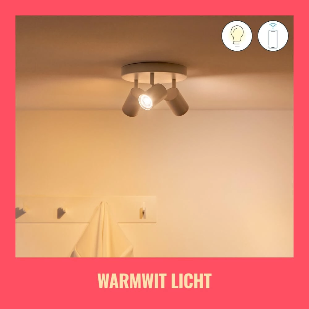 3-lichts opbouwspot Imageo smart - wit WiZ 8719514554511
