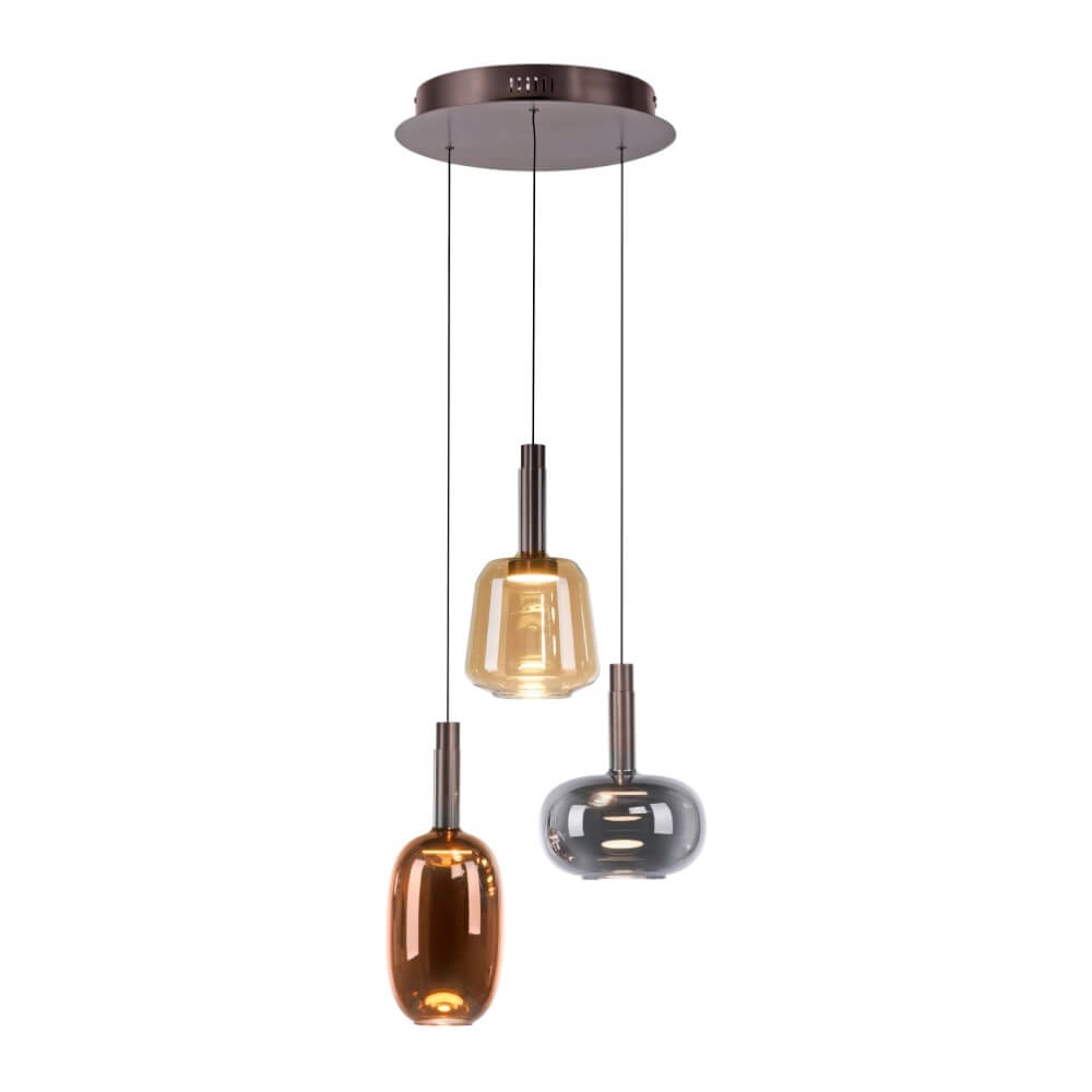 Vrolijke hanglamp Irides 3-lichts rond Paul Neuhaus 4012248385845