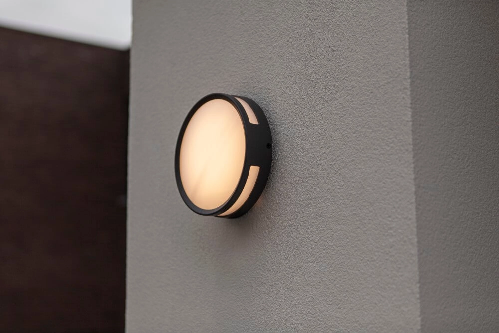 Ronde wandlamp Rola antraciet led paneel Lutec 6939412049960