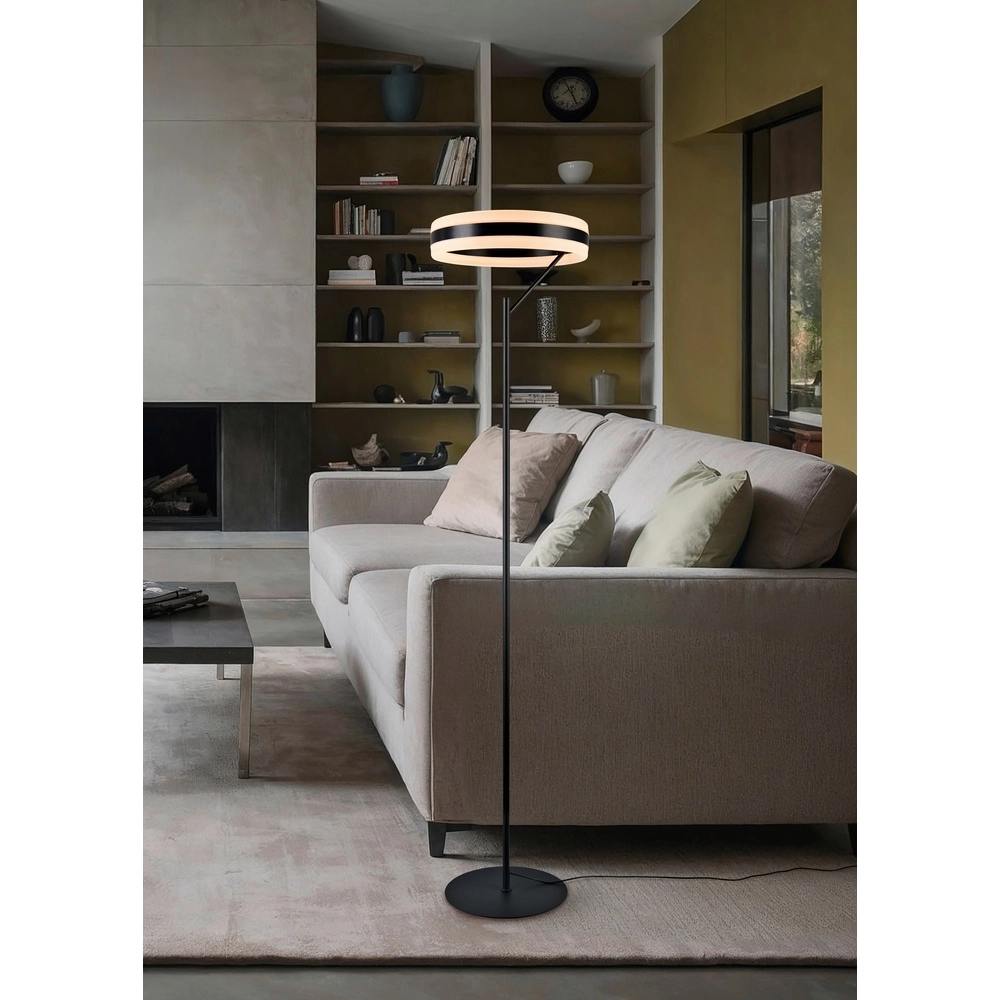 Design vloerlamp Dios zwart Trio 4017807657760