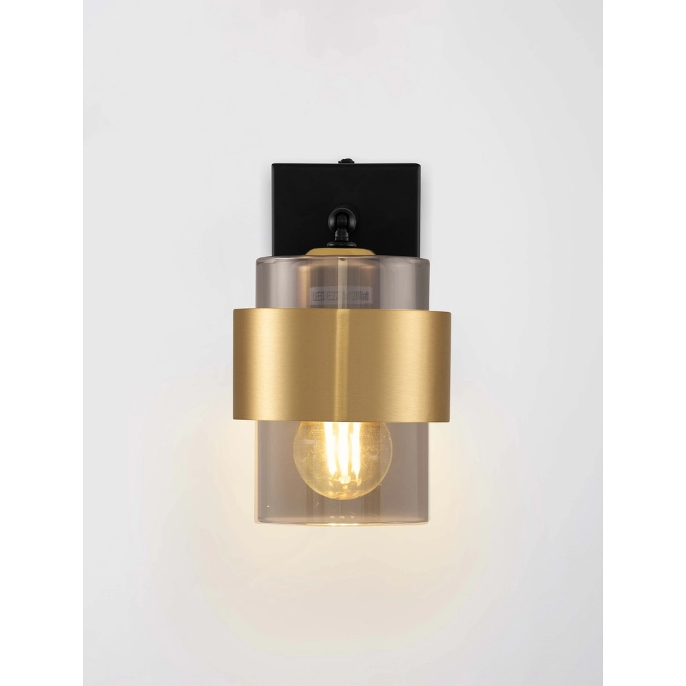 Wandlamp Sianna zwart met goud