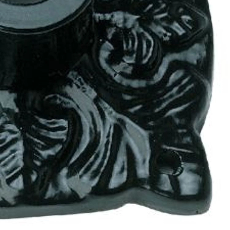 Sokkelplaatje nostalgisch Plinth zwart KS Verlichting 8714732140140