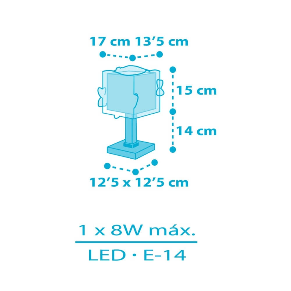 Tafellampje Little Shark voor kinderen Dalber 8420406634715