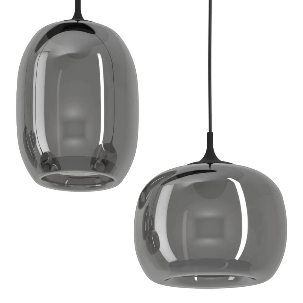 Zwarte hanglamp Larva met smoke glas Stars of Light 9008606316045