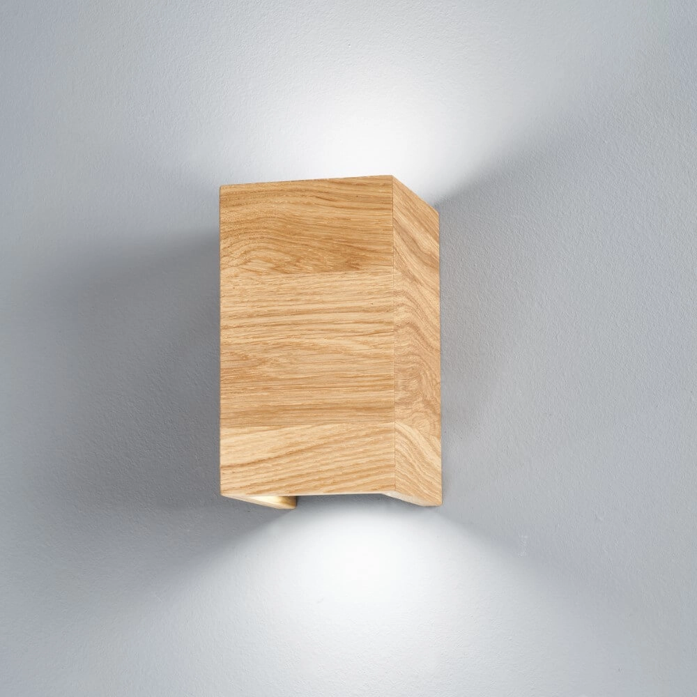 Led wandlamp Shine-Wood 18cm hoog Fischer & Honsel 4003694305754