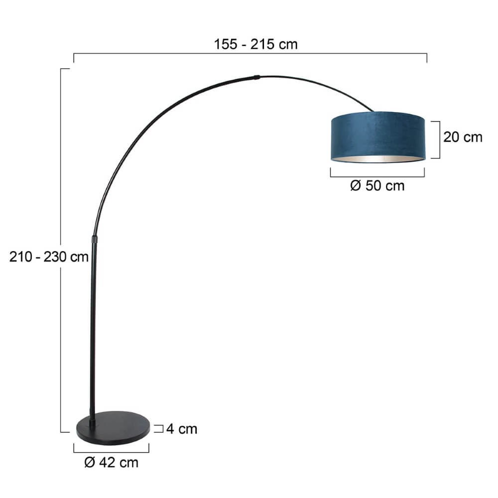 Landelijke booglamp Sparkled Ø 42cm Steinhauer 8712746147308