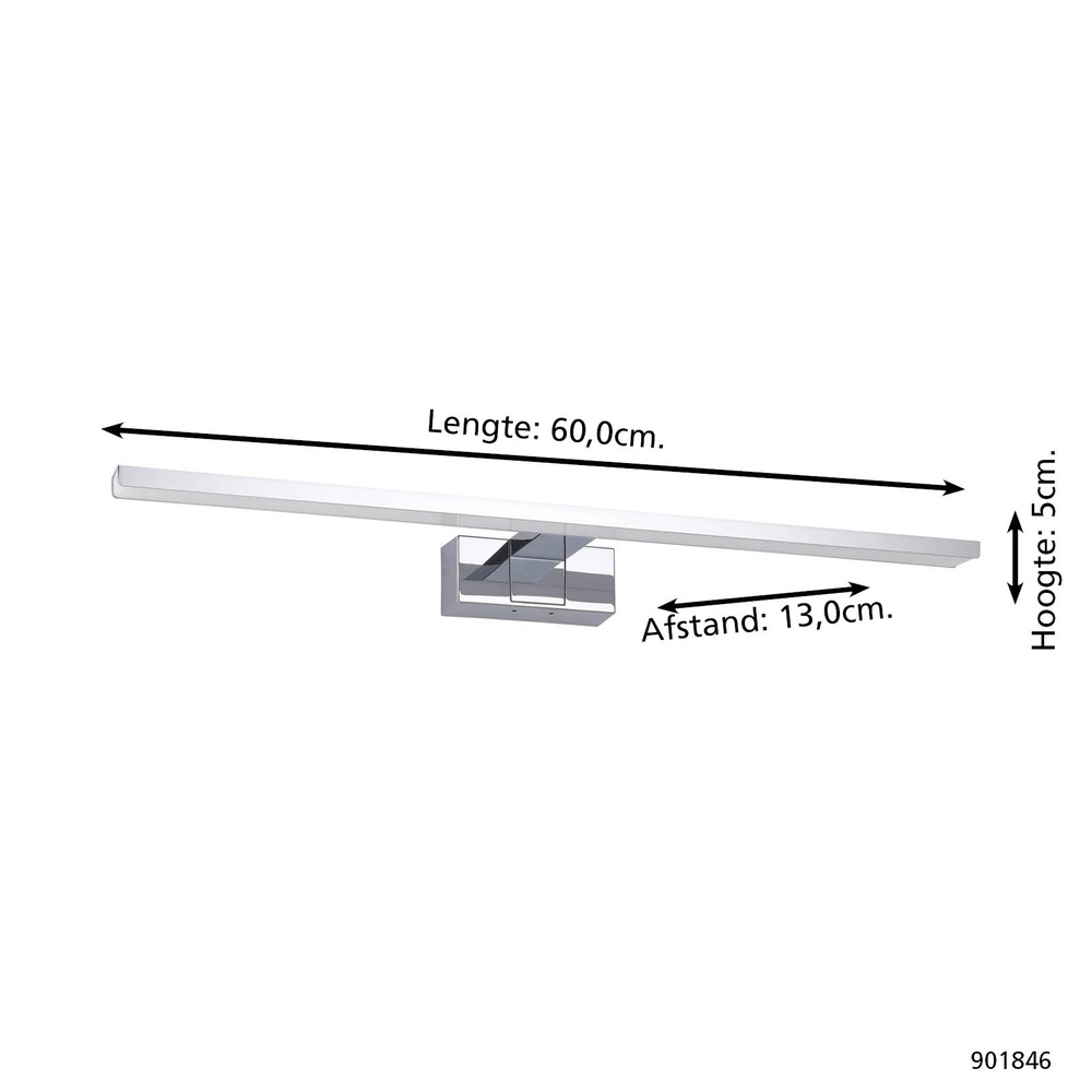 Spiegellamp Conettilla chroom 60cm Eglo 9008606356737