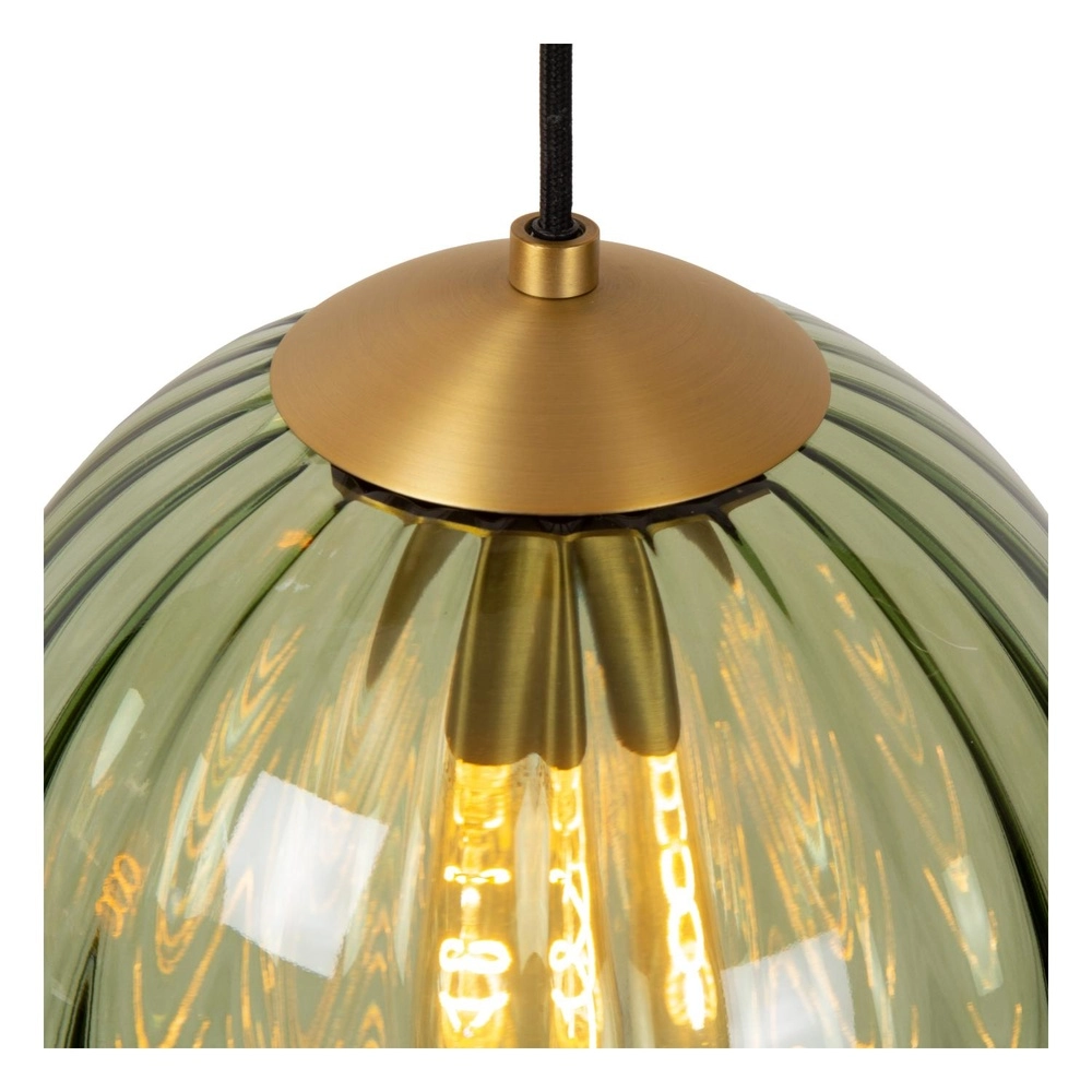 Hanglamp Monsaraz Ø 25cm groen glas Lucide 5411212452399
