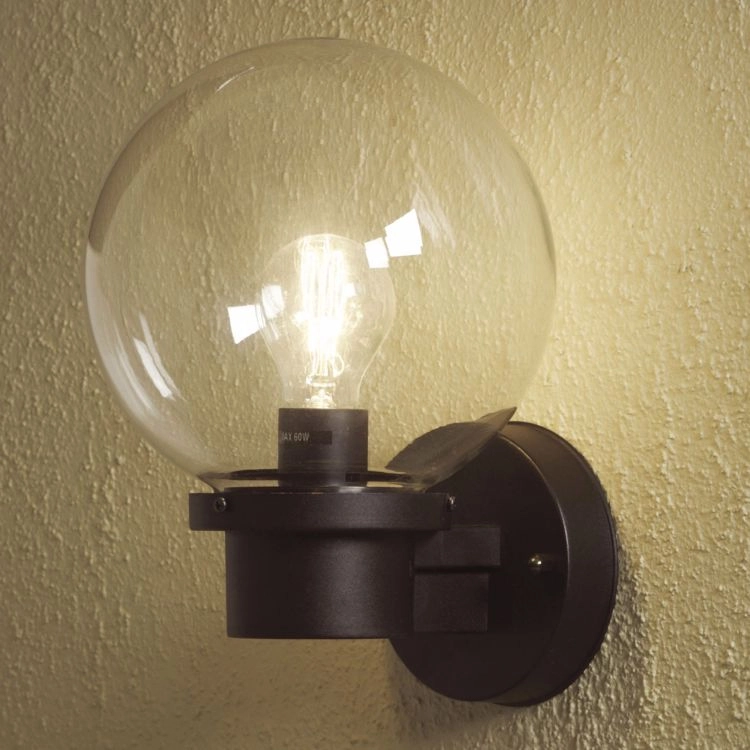 Bollamp Nemi met schemersensor zwart KonstSmide 7318307322750