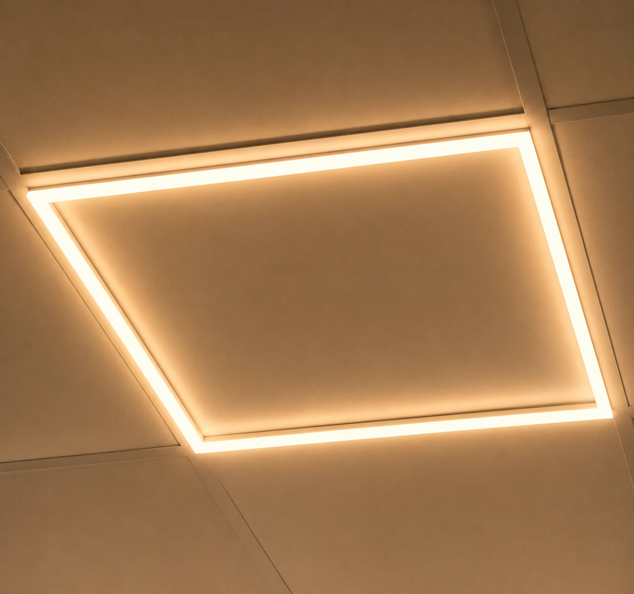 Plafondlamp Edge voor systeem plafond