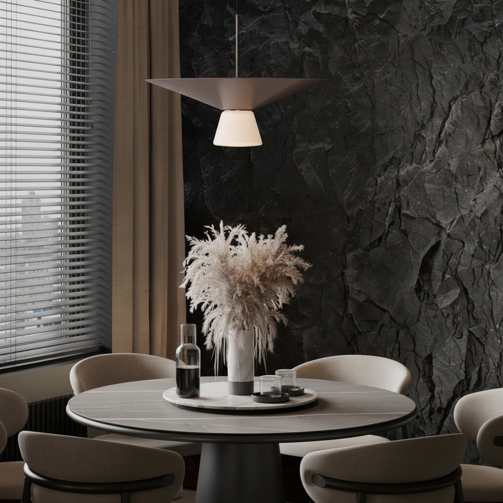 Design hanglamp Baris wit met grijs en bruin Ø 38cm