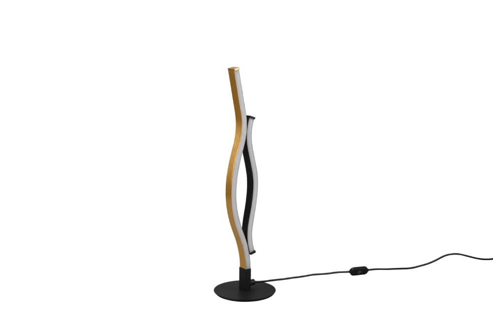 Tafellamp Blaze zwart met goud Trio 4017807540253