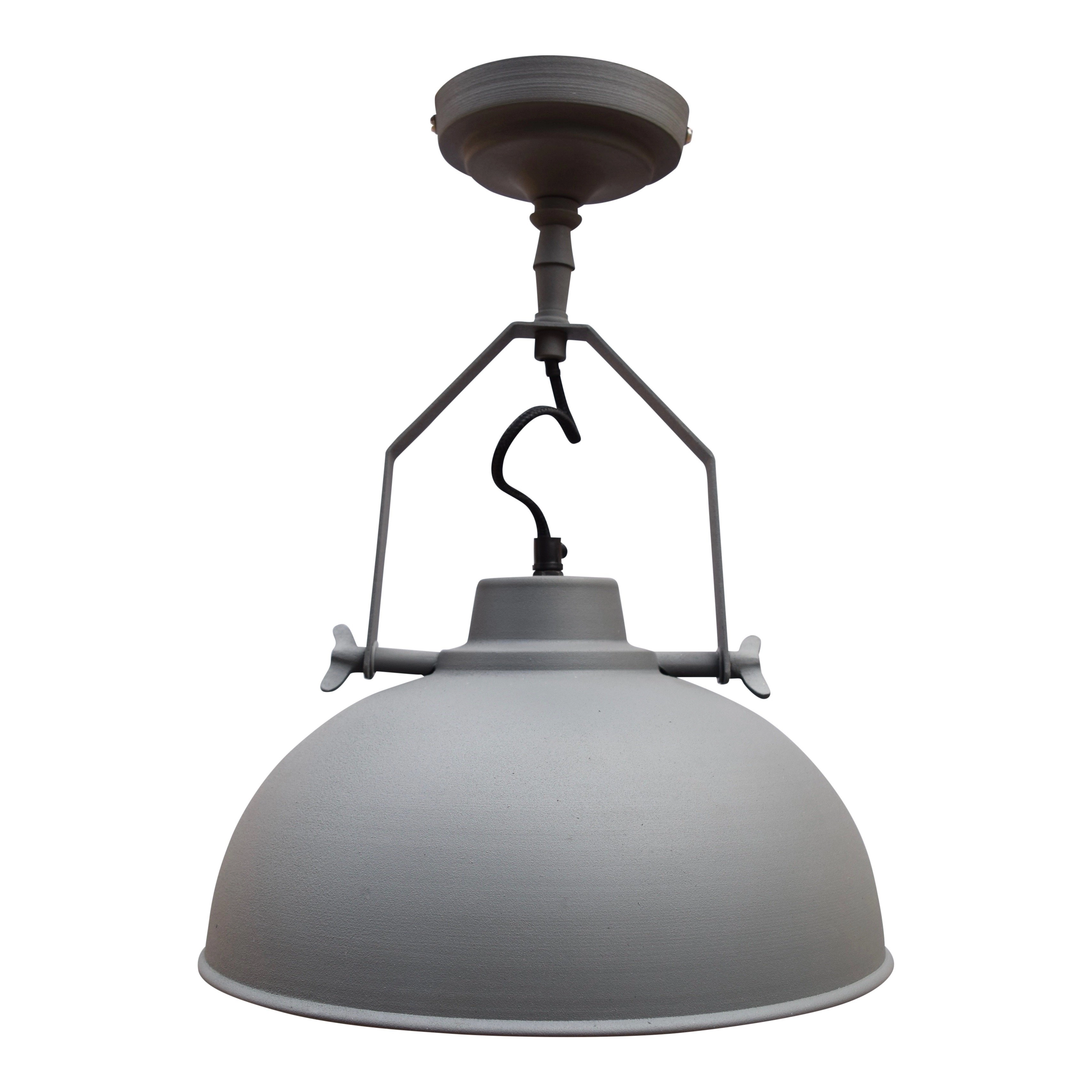 Hanglamp industrieel Raz vintage grijs