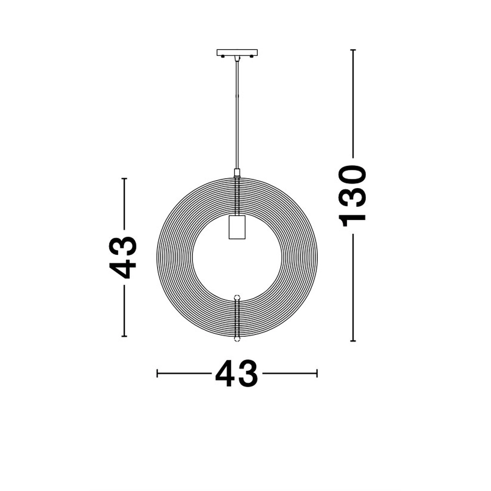Moderne hanglamp Asco hout Ø 43cm Lyora 5212017424945