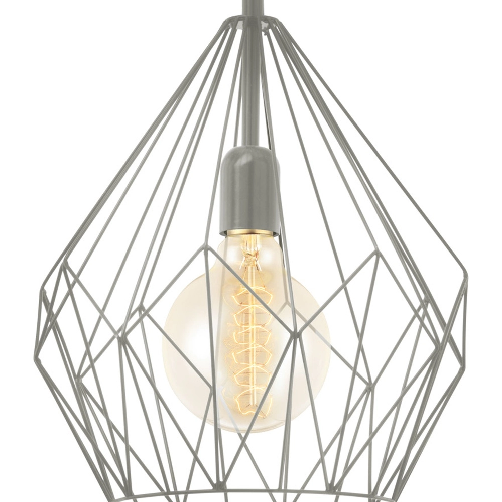 Grijze hanglamp Carlton Ø 31cm - E27 Eglo 9002759430184
