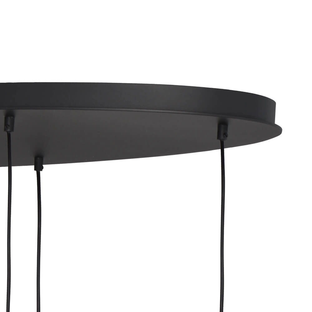 Hanglamp Lava Oval 6x goud glas Masterlight 8718121290119