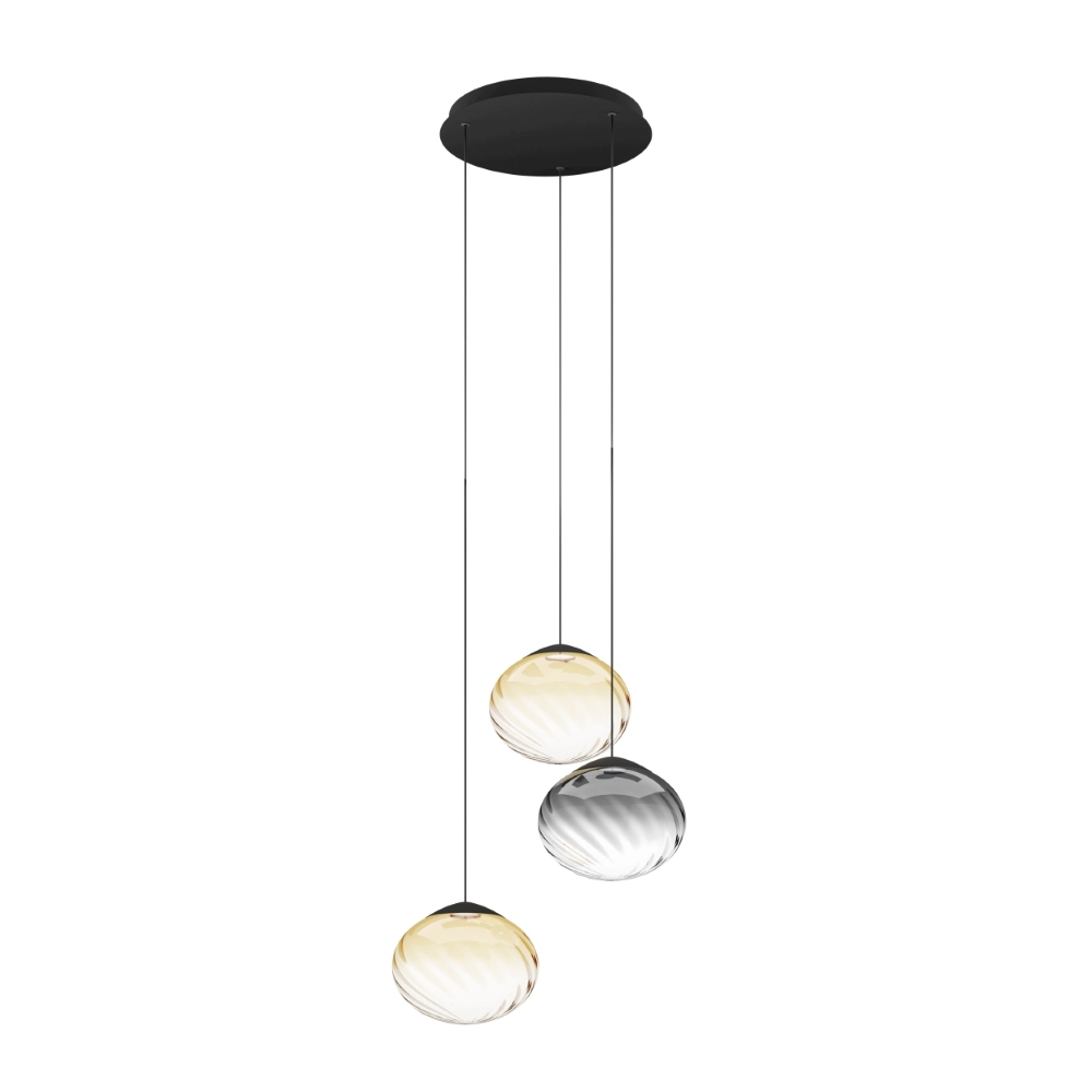 Hanglamp Pantoja zwart Ø 52cm