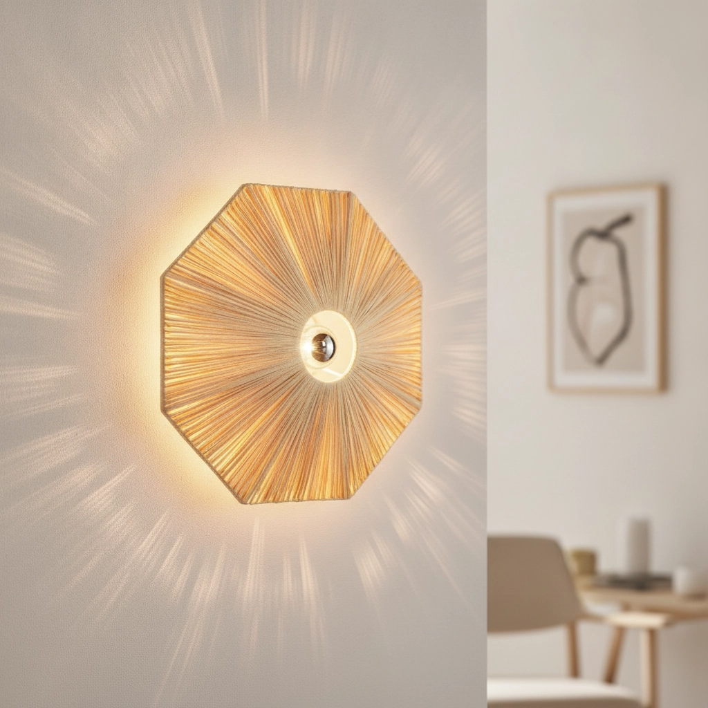 Japandi wandlamp Elvio Ø 45cm