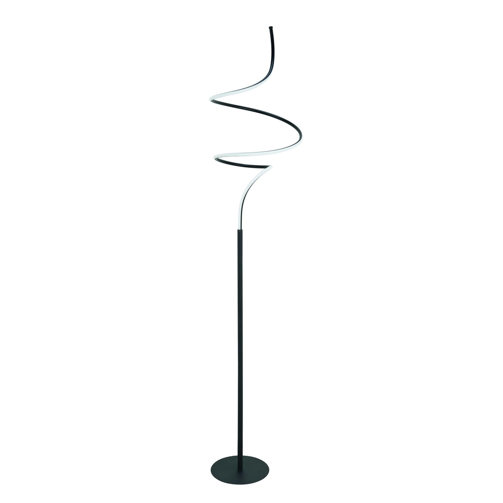 Design vloerlamp Curle zwart Ø 35cm