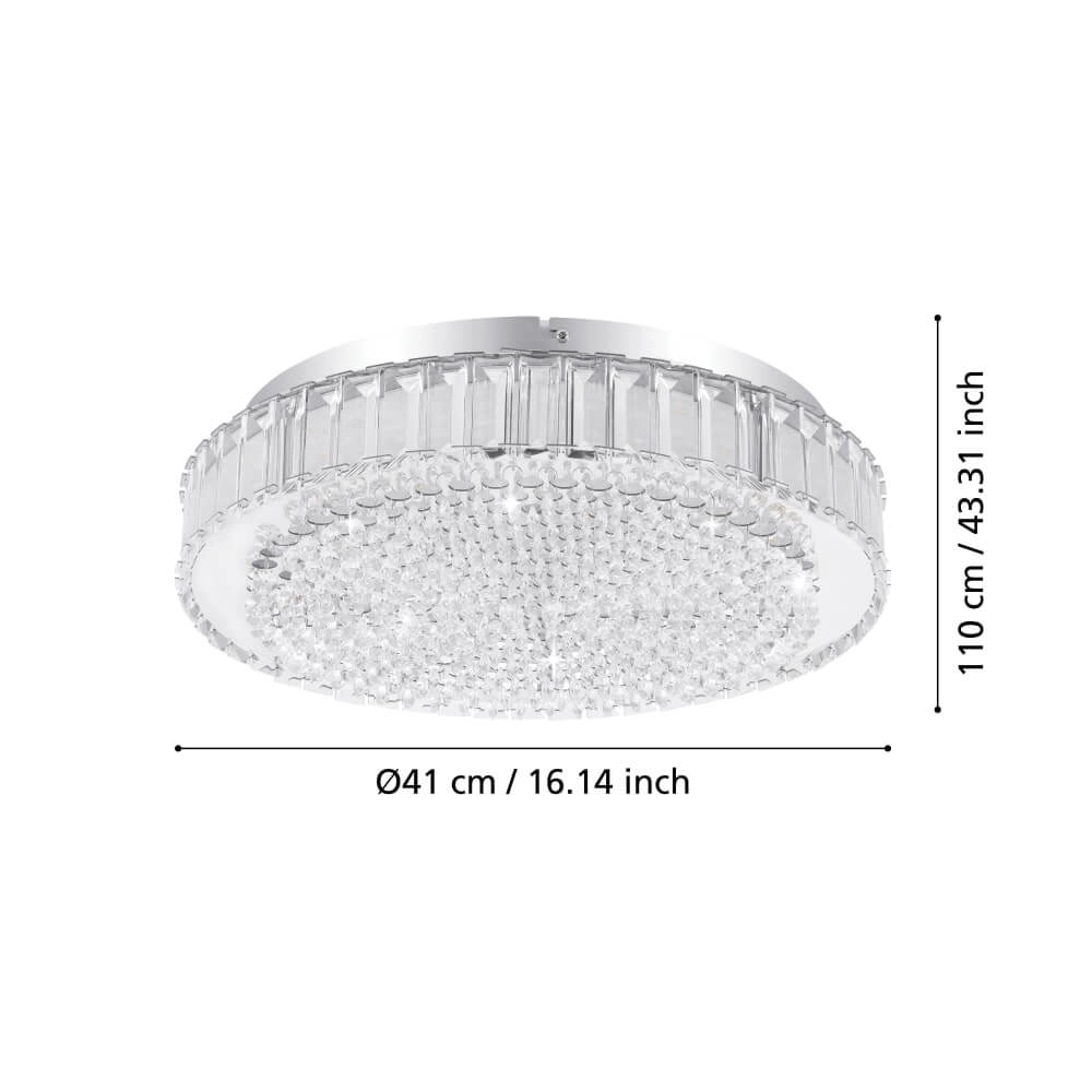 Kristallen plafondlamp Balparda Led - Ø 41cm Stars of Light 9002759397463