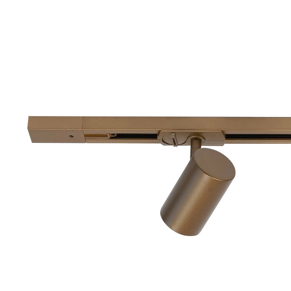 1-fase railset 100cm Cilinder goud met 3 spots Highlight 8718379047220