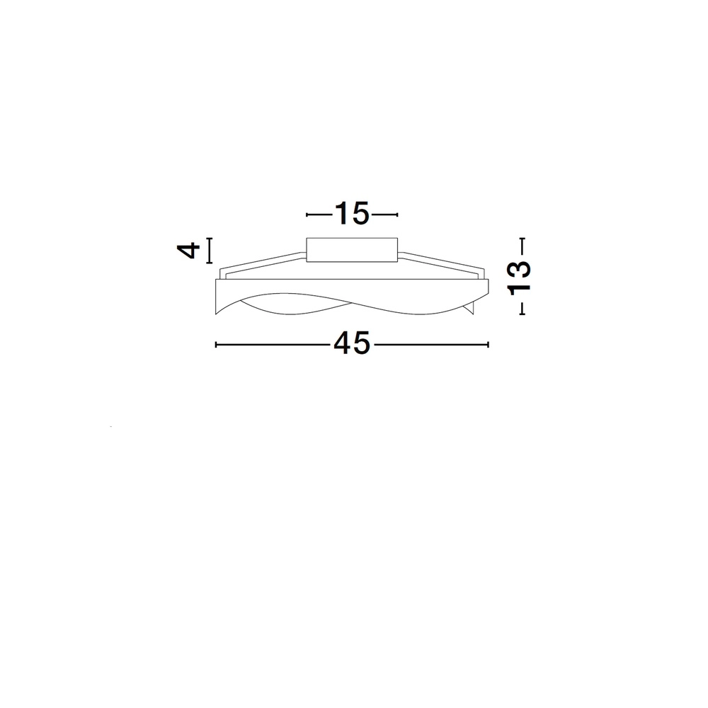Plafondlamp Radon Ø 45cm zwart met goud Lyora 5212017452528