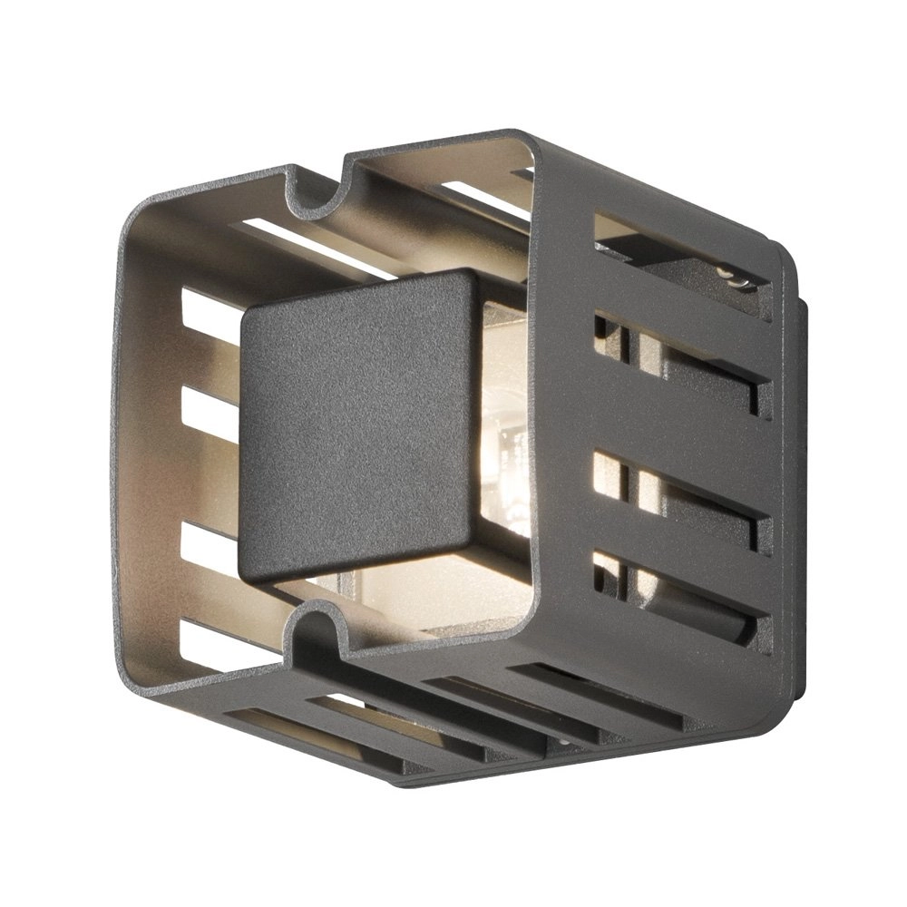 Ultra design buitenlamp Pescara Square 11cm antraciet Ultra design buitenlamp Pescara Square 11cm antraciet