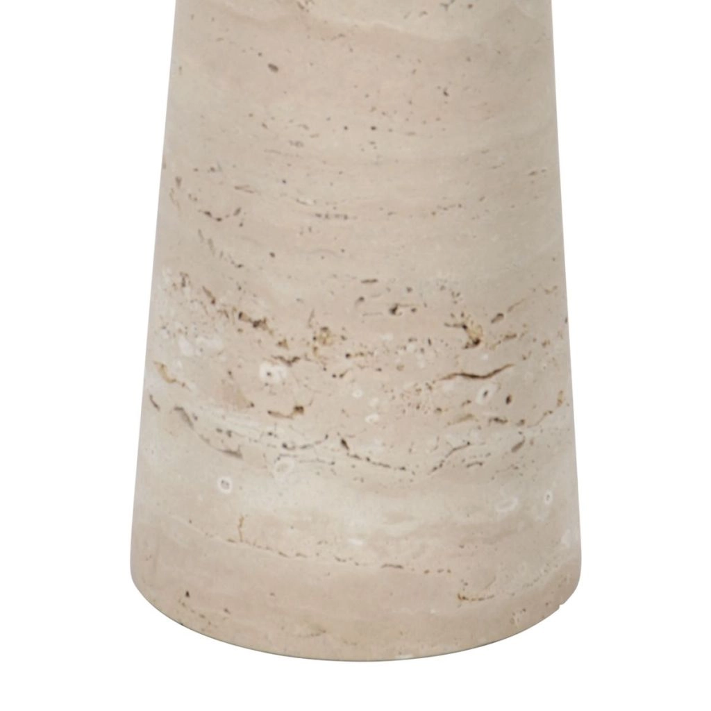 Stenen tafellamp Travino met stro kap Ø30cm Steinhauer 8712746183450