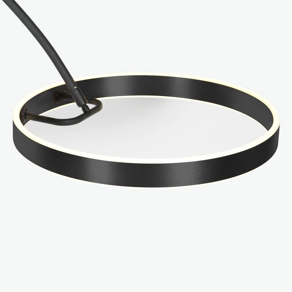 Moderne booglamp Luna-Arc zwart Steinhauer 8712746180190