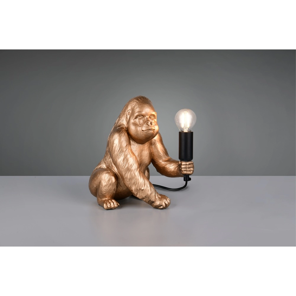 Tafellamp Kong aapje goud Trio 4017807668537