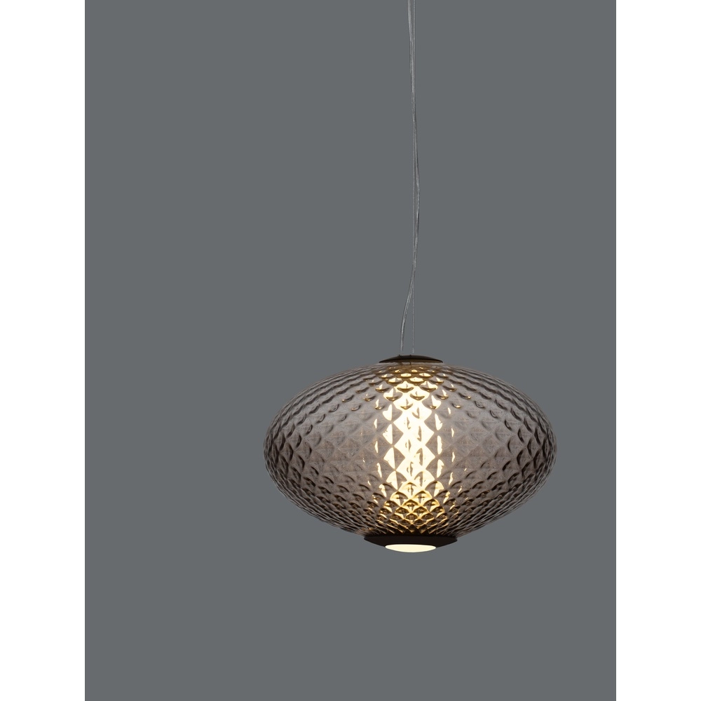 Pendant lamp Aora oval brown glass Lyora 5212017483843