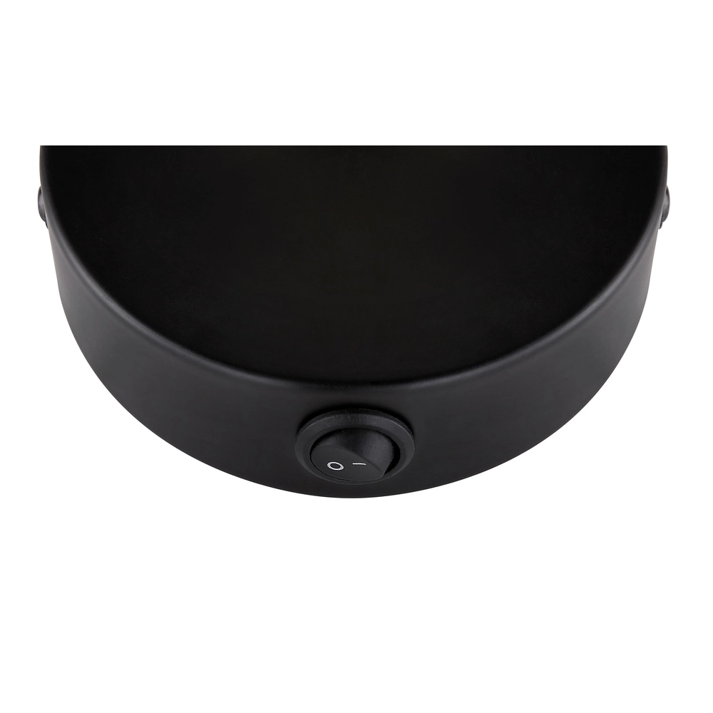 Design wandlamp Jay zwart met smoke Globo 9007371393398
