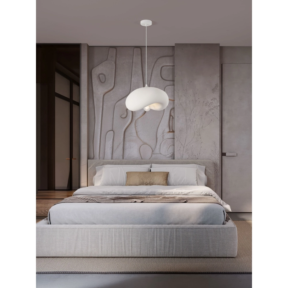Moderne hanglamp Bambel wit