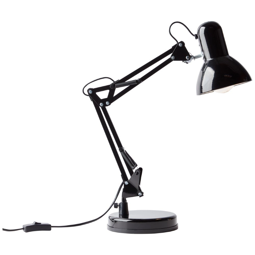 Glanzend zwarte bureaulamp Henry Brilliant 4004353102721