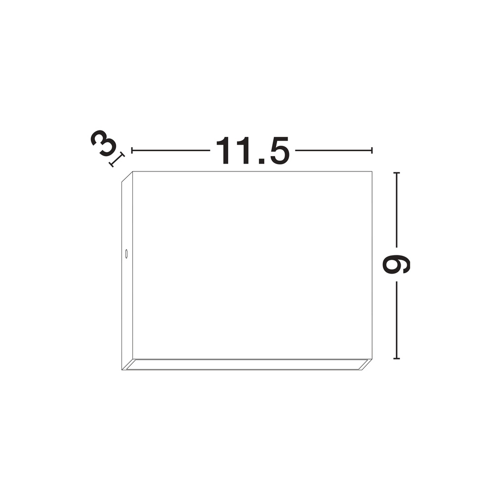 Strakke wandspot Tick up en downlighter wit Lyora 5212017453648