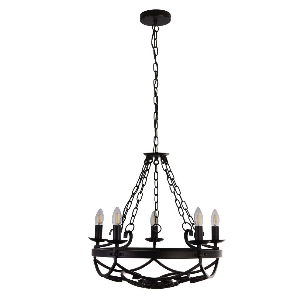 Klassieke hanglamp Cartwheel Ø 54cm Searchlight 5053423155098