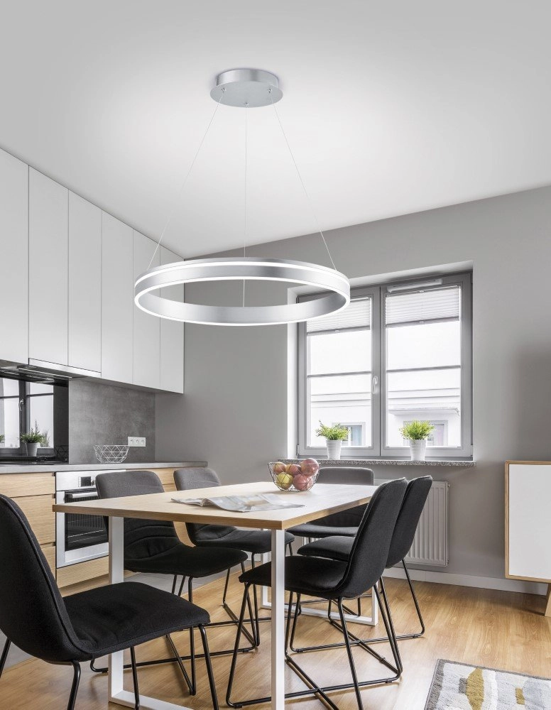 Smart hanglamp Q-Vito Ø 59cm grijs Paul Neuhaus 4012248332078