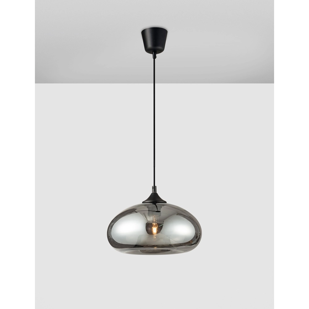 Hanglamp Savaz chroom glas Ø 28 x 14cm