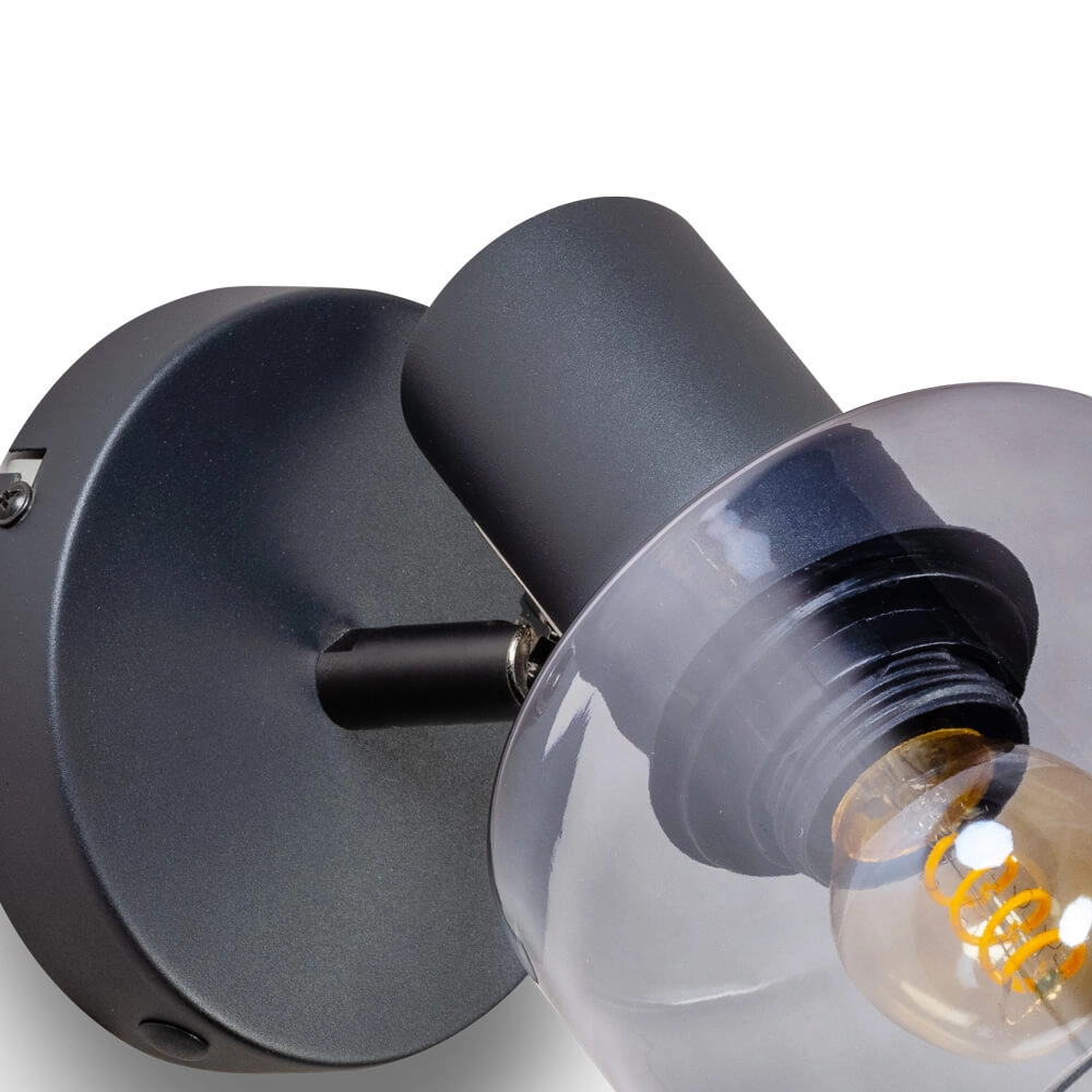 Wandlamp Sledge Glass smoke glas ETH 8720195302940