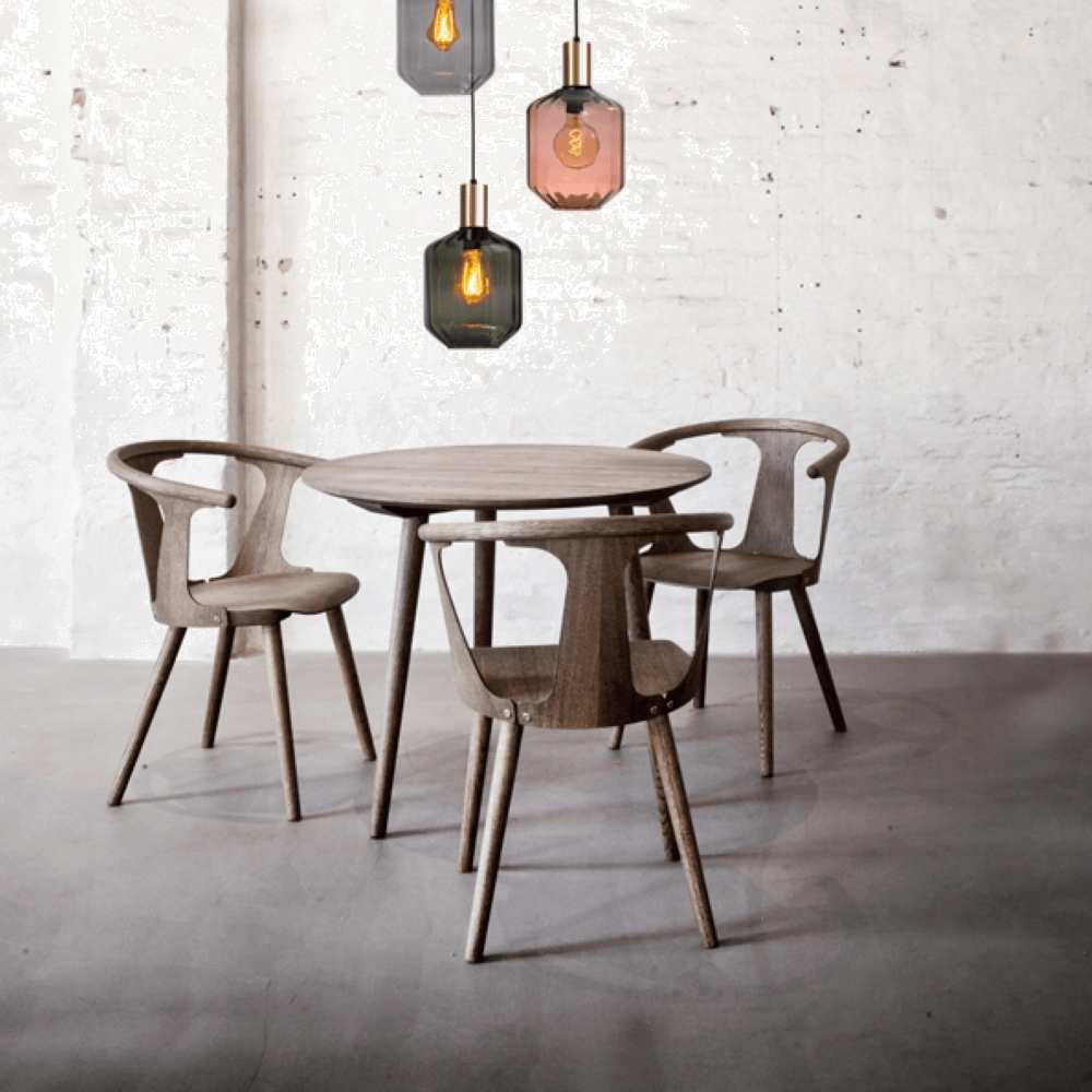 3-lichts vide hanglamp - goud - Porto met Jagger glazen Masterlight 8718121270975