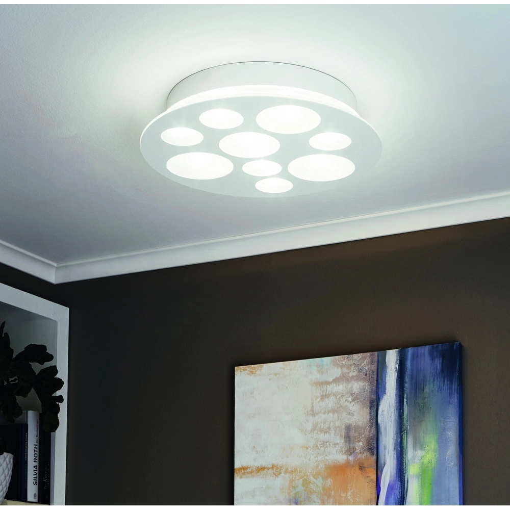 Moderne plafondlamp Pernato wit Ø 38cm Eglo 9002759945886